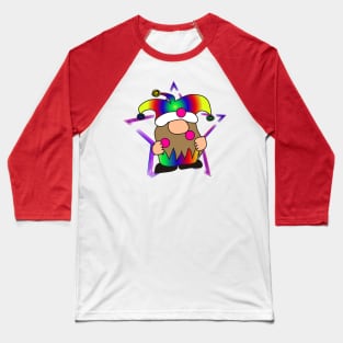 Jester Gnome Baseball T-Shirt